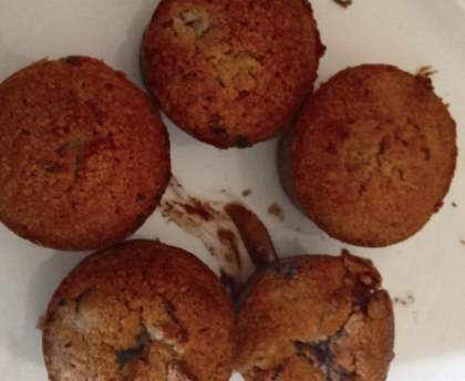 Muffins chocolat-framboise