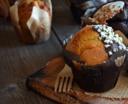 Muffins chocolat-noix de coco (sans gluten et sans lait)