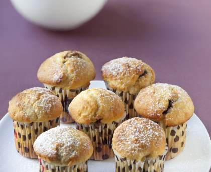 Muffins coeur de Nutella