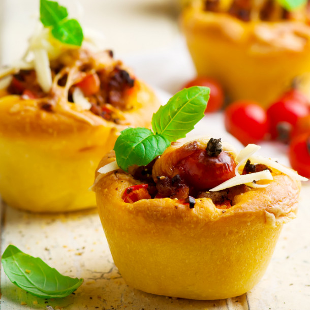 Muffins façon pizza
