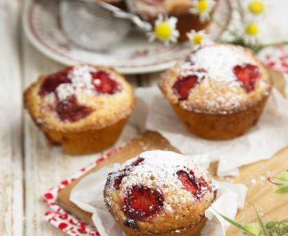Muffins légers aux cerises