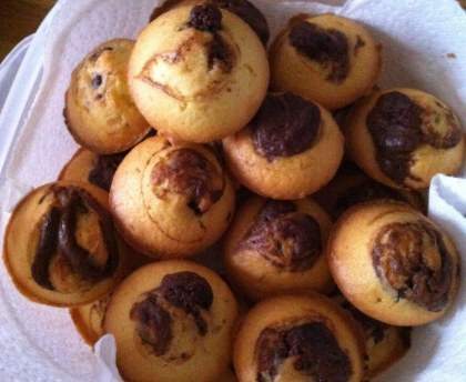Muffins marbrés Coco/Nutella