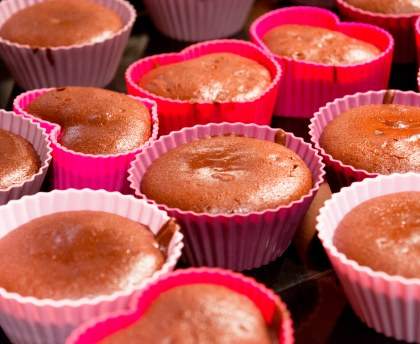 Muffins moelleux au coeur de chocolat fondant