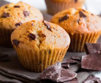 Muffins nutella et pépites de chocolat