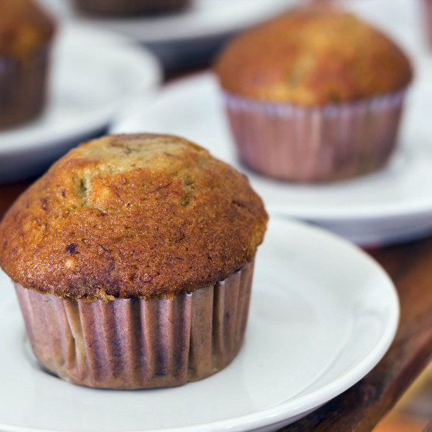 Muffins pomme banane végétaliens