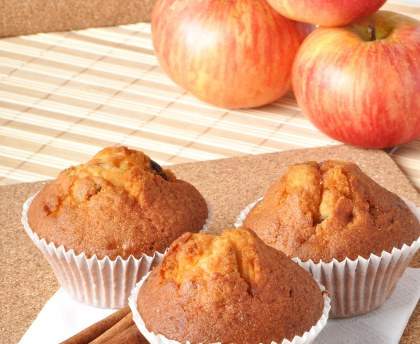 Muffins pomme cannelle gingembre
