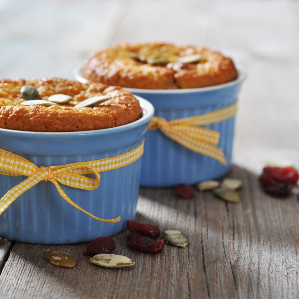 Muffins salés au potimarron et tomates séchées