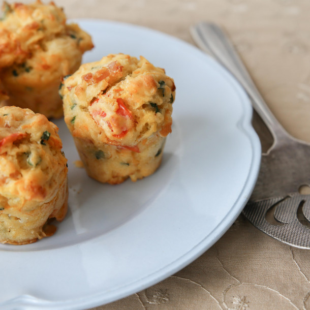 Muffins tomate et tzatziki