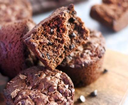 Muffins tout chocolat