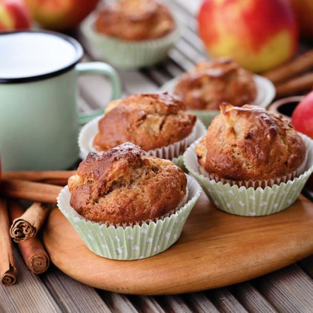 Mufins pommes amandes épices douces