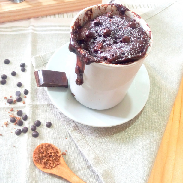 Mug cake chocolat au micro-ondes