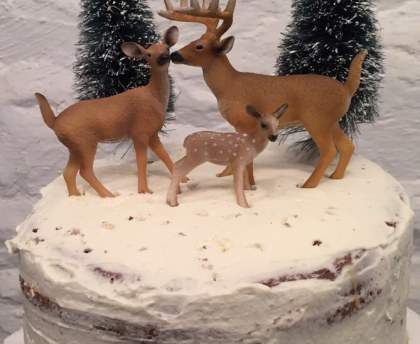 Naked cake chocolat-caramel