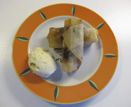 Nems banane/chocolat