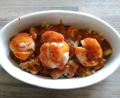 Noix de saint jacques au coulis d'agrumes