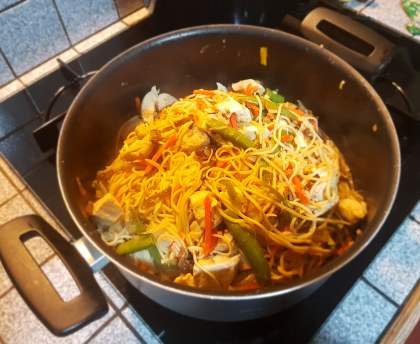 Nouille sautées au boeuf