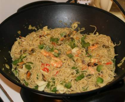 Nouilles chinoises de la mer