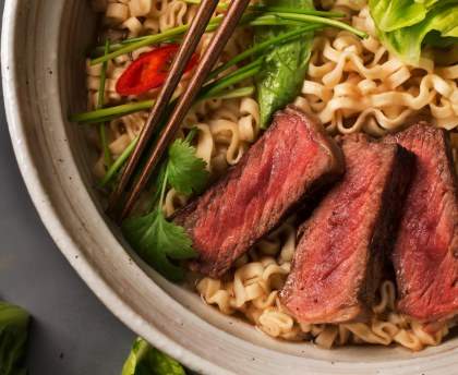 Nouilles sautées chinoises au boeuf