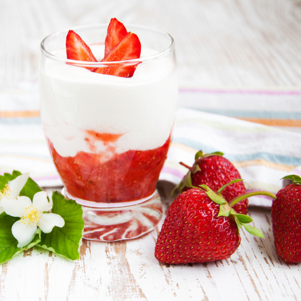 Nuage aux fraises