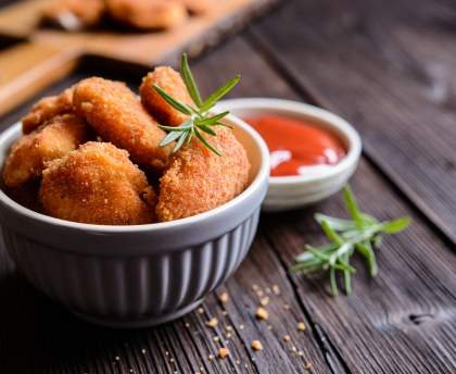 Nuggets de poulet et sa sauce piquante