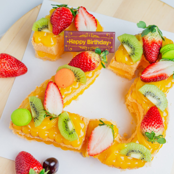 Number Cake Fruits Exotiques