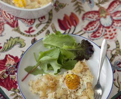 Oeuf au plat savoyard