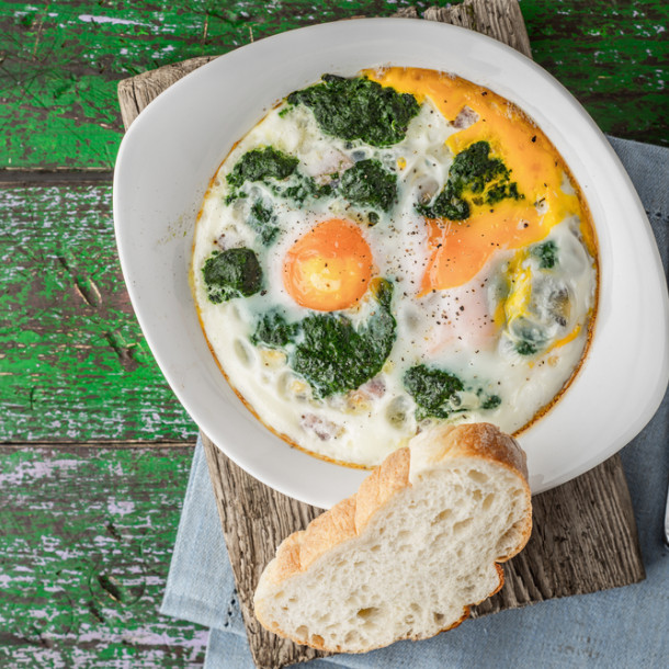 Oeuf mollet à la florentine