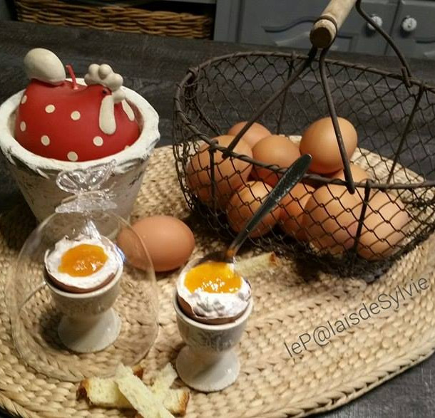 Oeufs chocolat de Pâques à la coque en trompe l'oeil