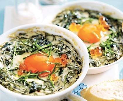 Oeufs cocotte à l'oseille fondu
