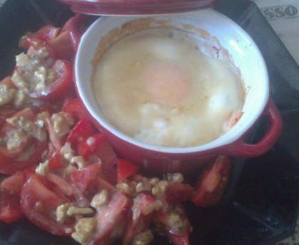 Oeufs cocotte au saumon fumé gratinés