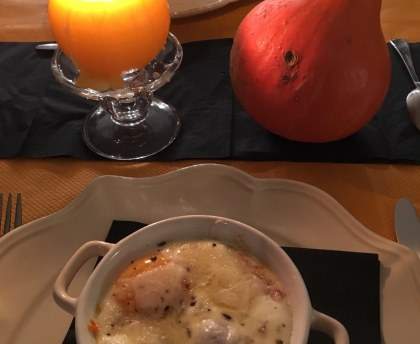 Oeufs cocotte d'Halloween