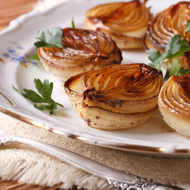 Oignons caramélisés au barbecue en papillotes