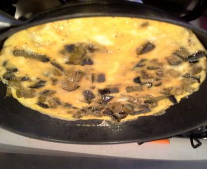 Omelette à l'aubergine