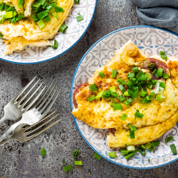 Omelette au cébette
