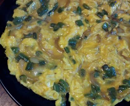 Omelette au piment doux