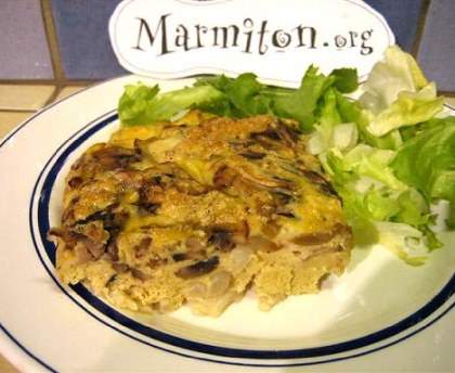 Omelette aux asperges et au comté
