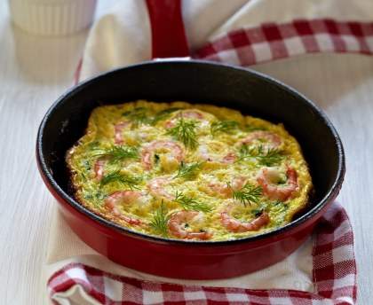 OMELETTE AUX CREVETTES