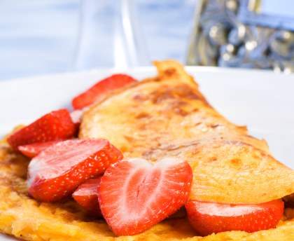 Omelette aux fraises
