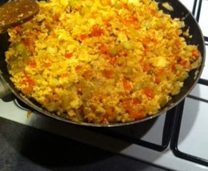 omelette aux légumes légère et parfumée 