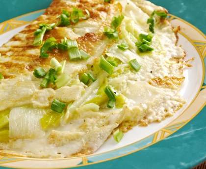 Omelette carottes, poireaux et paprika