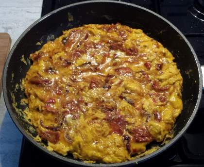 Omelette espagnole au chorizo