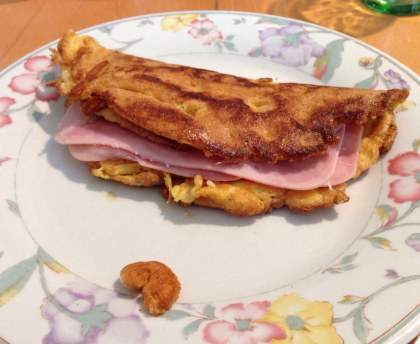 Omelette jambon/fromage
