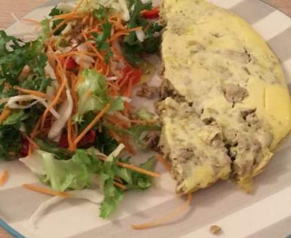 Omelette thon courgette de Nanie