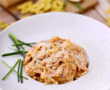One Pot Pasta de farfalles crémeuses au poulet