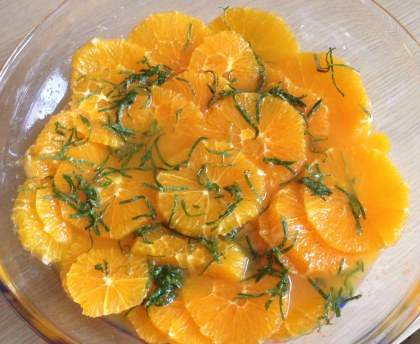 Oranges à la cannelle