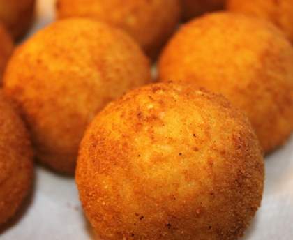 Oranges de riz a la viande ( Sicile )