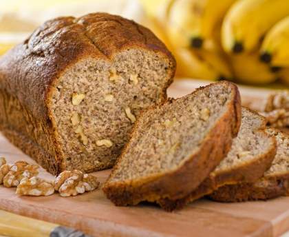 Pain aux bananes et aux noix 