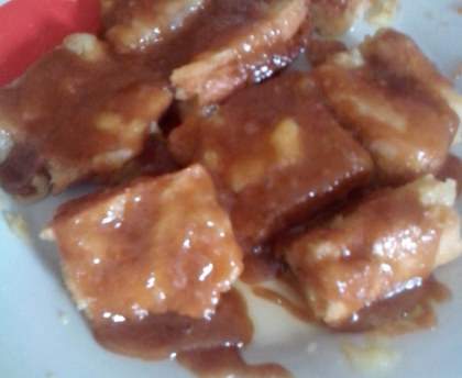 Pain perdu au caramel de beurre salé