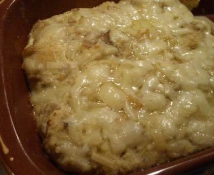 Pain perdu au thon (pudding)