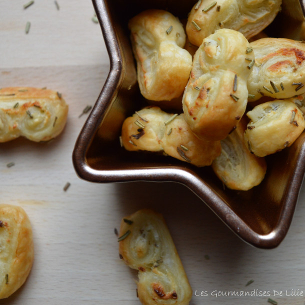 Palmiers parmesan et romarin