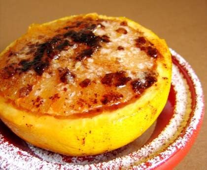 Pamplemousses gratinés à la cannelle